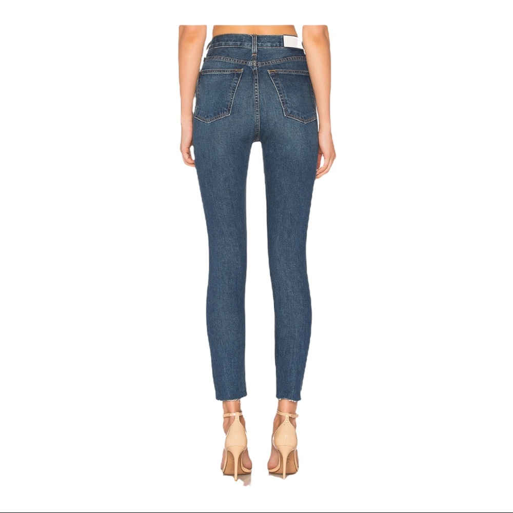 RE/DONE Originals High Rise Ankle Crop Jeans 27
